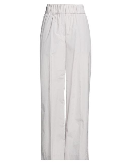 Peserico White Pants Cotton, Polyester