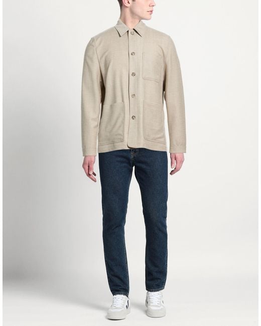Manuel Ritz Natural Jacket Virgin Wool, Elastane for men