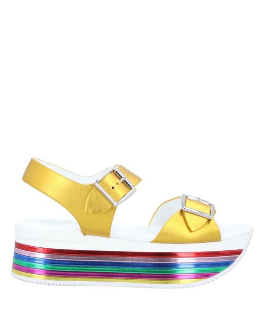Hogan Yellow Sandale
