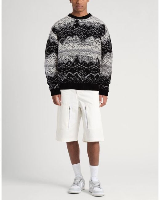 Laneus Gray Sweater Wool, Cashmere for men