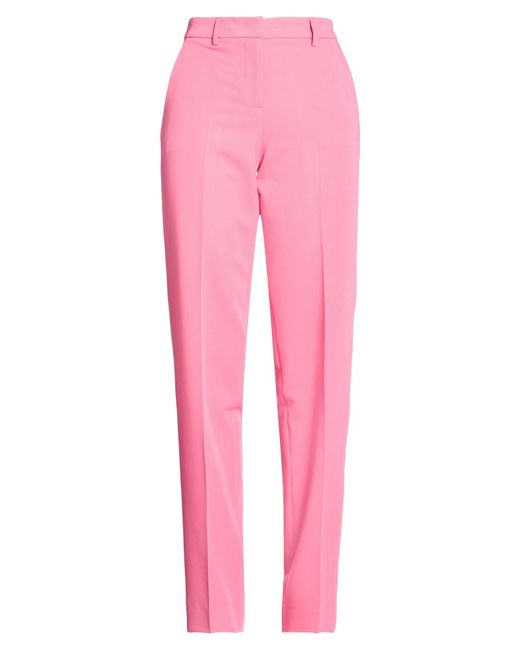 Lardini Pink Pants Polyester, Rayon, Elastane