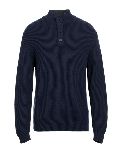 North Sails Blue Newport Sweater Cotton, Wool for men