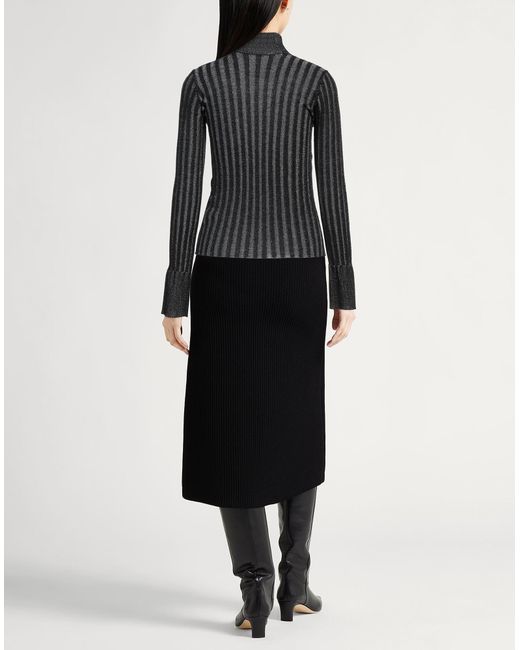 Roberto Collina Black Turtleneck Wool, Polyester, Nylon