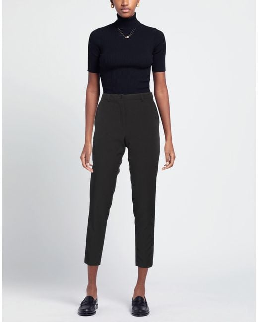 SEVENTY VENEZIA Black Pants Polyester, Elastane