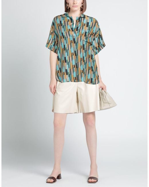Attic And Barn Blue Top Silk