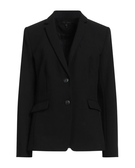 Rag & Bone Black Blazer Polyester, Viscose, Elastane