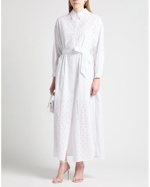 Twinset White Maxi-Kleid