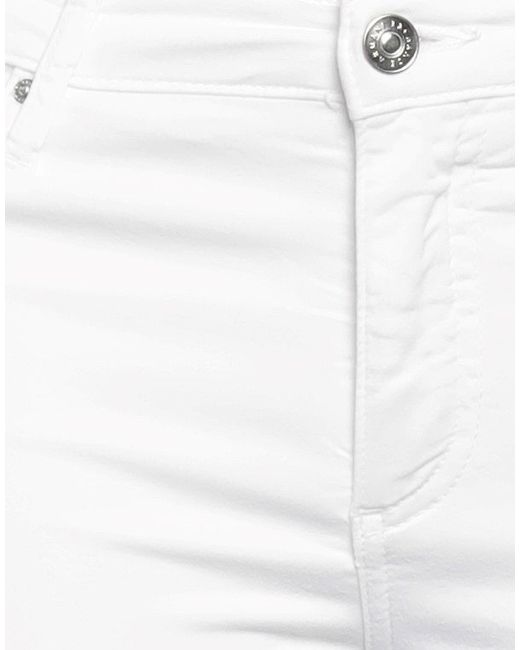 ARMANI EXCHANGE White Pants Cotton, Elastane