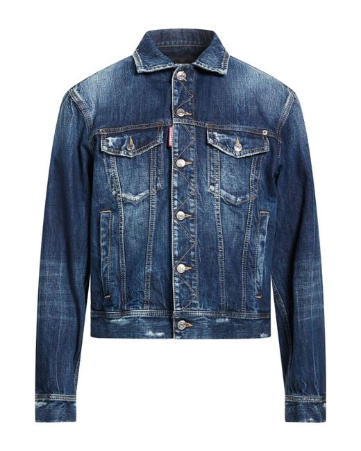 DSquared² Blue Denim Outerwear for men
