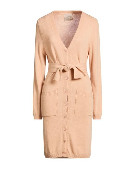 N.O.W. ANDREA ROSATI CASHMERE Natural Sand Cardigan Cashmere, Viscose, Wool, Polyamide