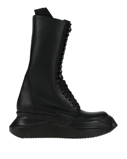 Rick Owens Black Boot Soft Leather
