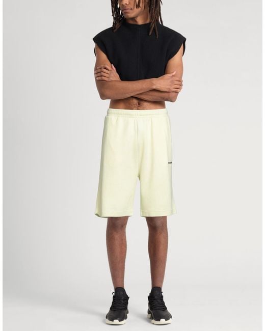Helmut Lang Natural Shorts & Bermuda Shorts Cotton, Acrylic for men
