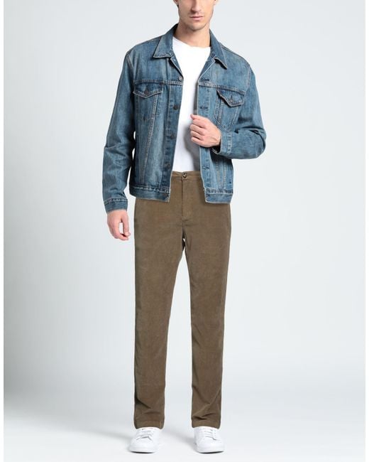 Cruna Gray Pants Cotton, Elastane for men