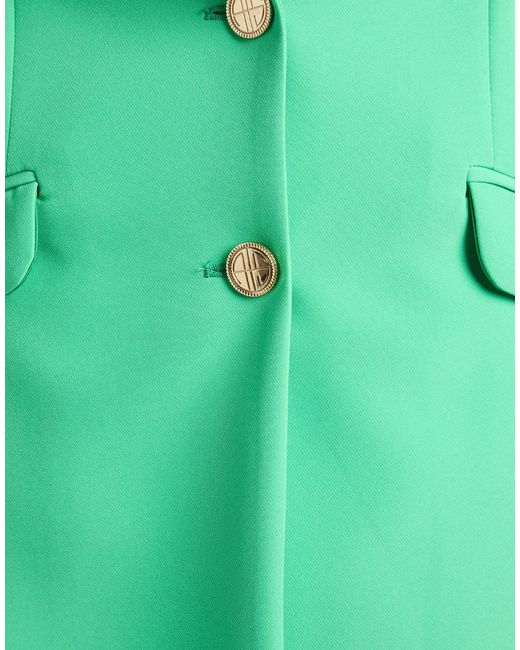 alma sanchez Green Suit Polyester, Elastane