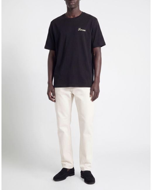 Laneus Black T-Shirt for men