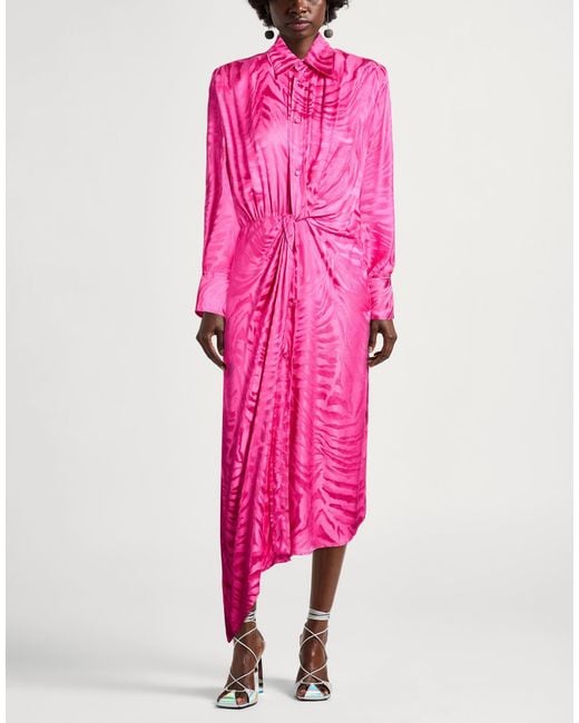 GIUSEPPE DI MORABITO Pink Midi Dress Viscose