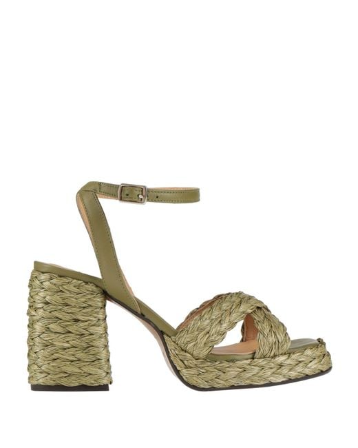 Castaner Metallic Sandals