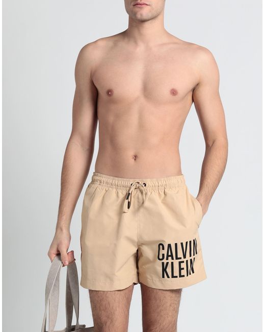 Calvin Klein Natural Swim Trunks for men