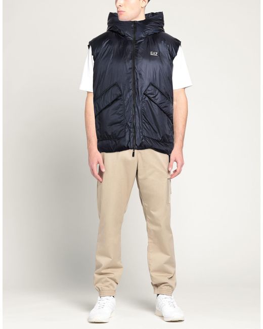 Chompa Sin Mangas EA7 de hombre de color Blue