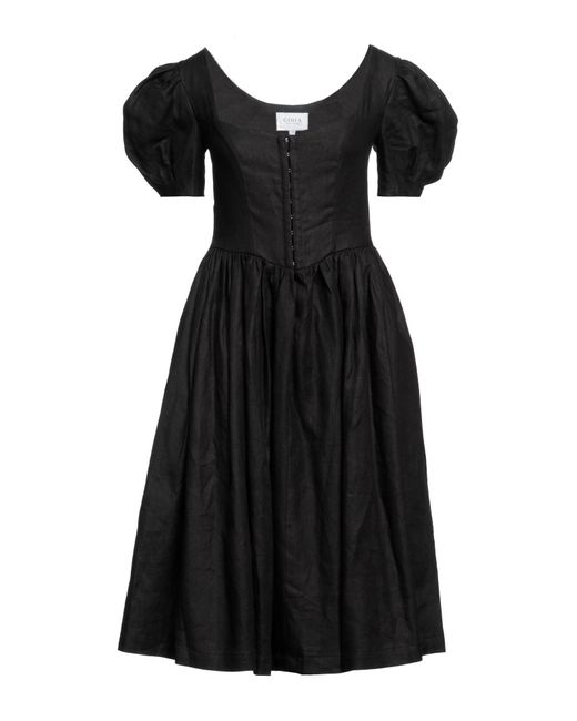 Gioia Black Midi Dress