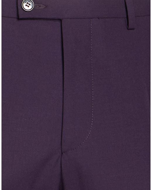 DIGEL Purple Pants Polyester, Virgin Wool, Elastane for men