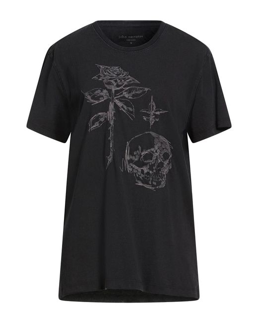 John Varvatos Black T-Shirt Organic Cotton for men