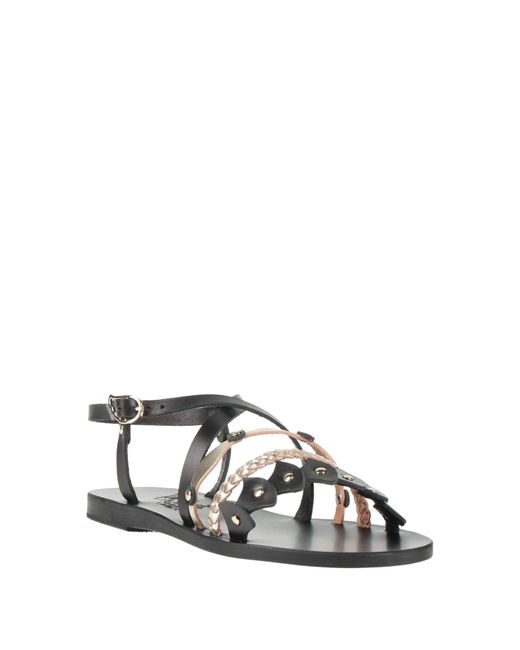 Ancient Greek Sandals Black Sandals