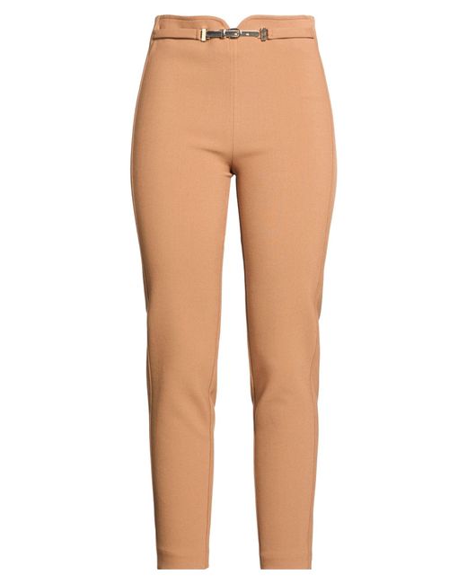 SIMONA CORSELLINI Natural Pants Polyester, Viscose, Cotton, Elastane