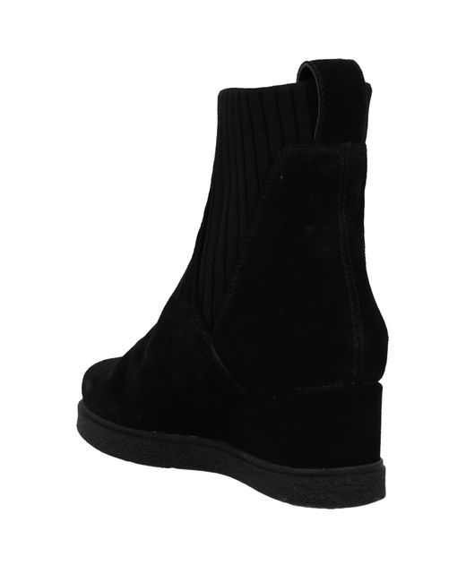 unisa black suede ankle boots