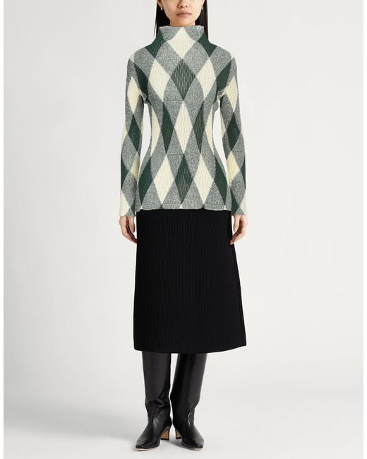 Alberta Ferretti Green Turtleneck