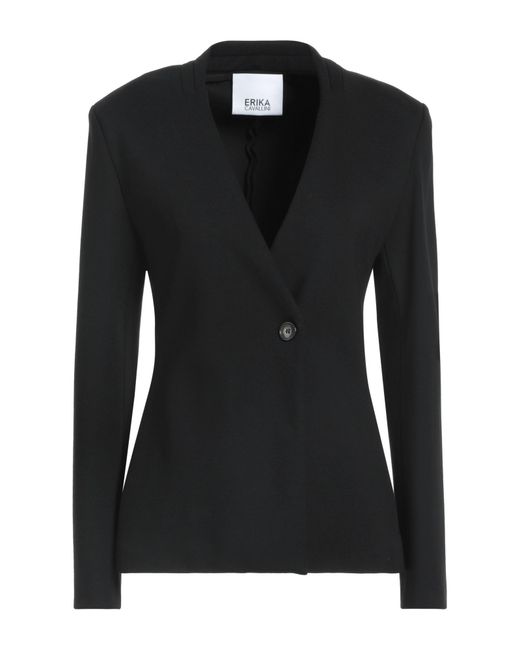 Erika Cavallini Semi Couture Black Jacke & Anorak