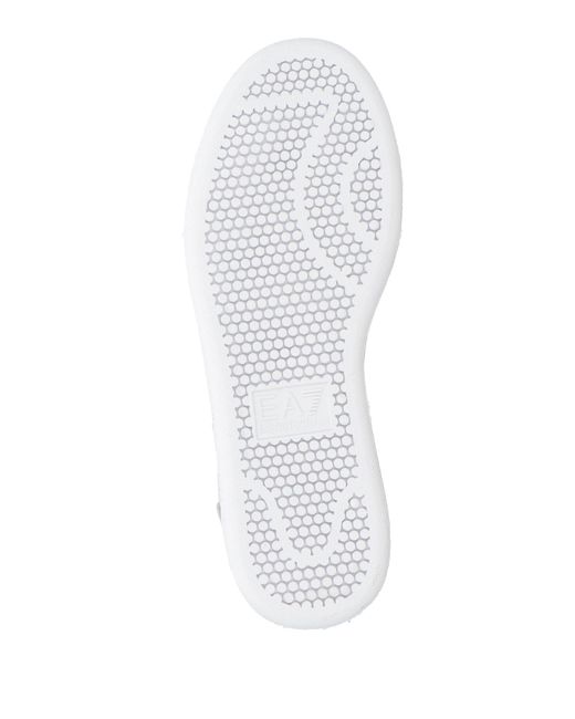EA7 White Sneakers Bovine Leather