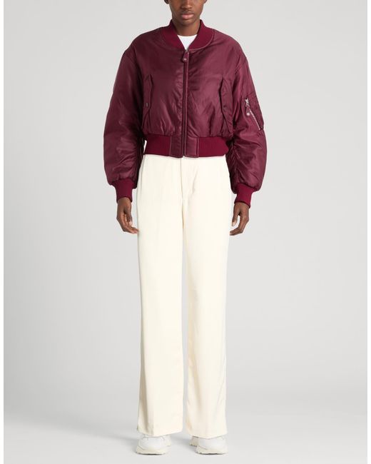 Dondup White Ivory Pants Polyester