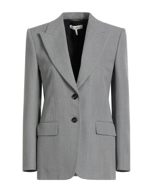 Chloé Gray Blazer Virgin Wool