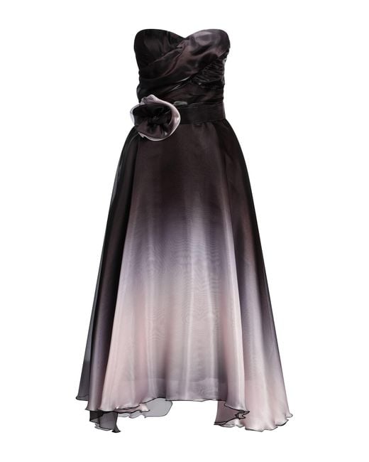 Camilla Purple Midi Dress Polyester, Elastane, Polyamide