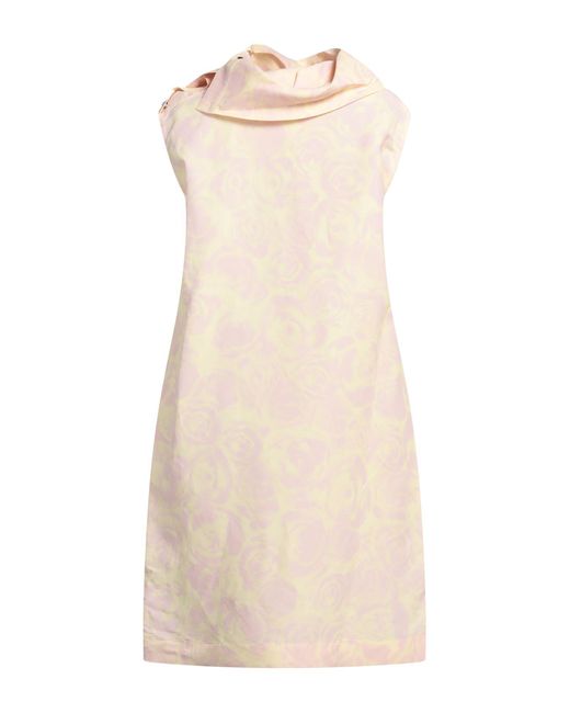 Vestido midi Burberry de color Natural