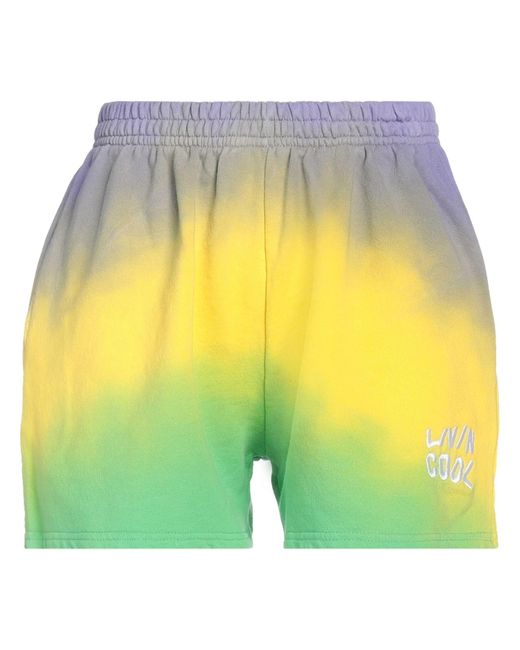 LIVINCOOL Yellow Shorts & Bermuda Shorts