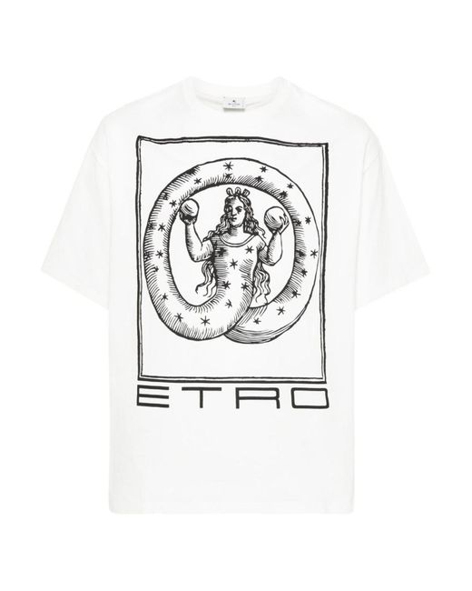 Etro T-shirts in White für Herren
