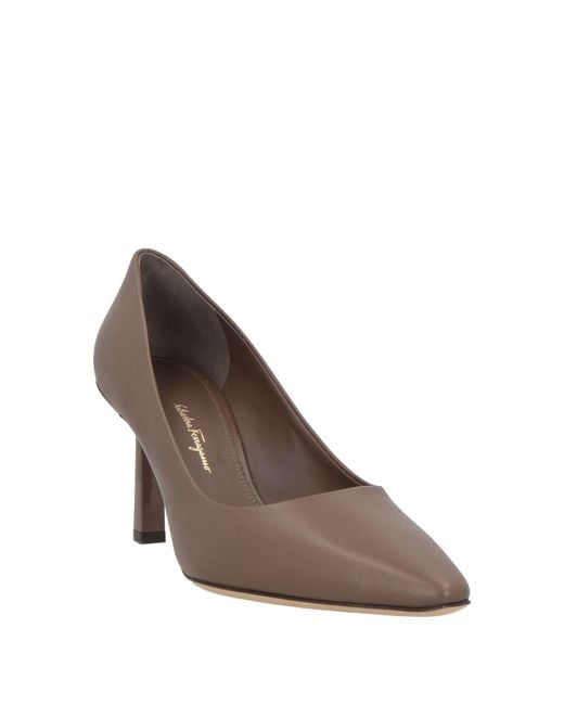 Ferragamo Brown Pumps