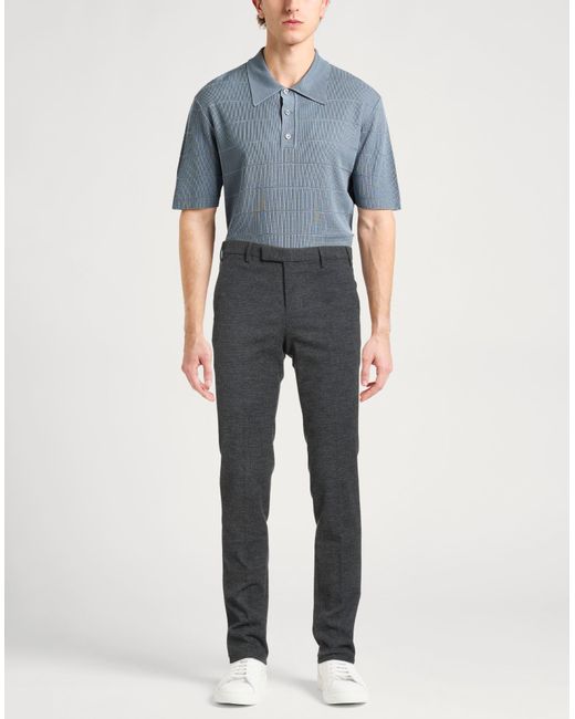 PT Torino Gray Pants Cotton, Viscose, Wool, Elastane for men