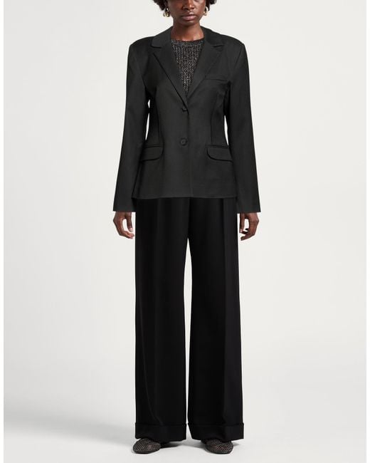 THE GARMENT Black Blazer Polyester, Viscose, Elastane