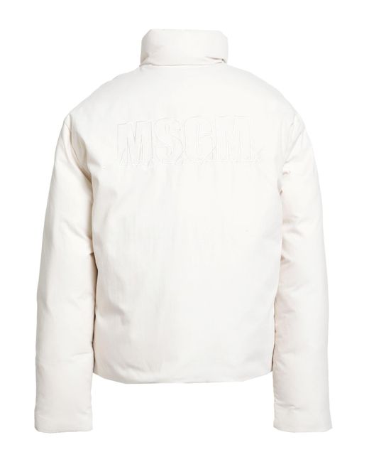 MSGM White Puffer for men