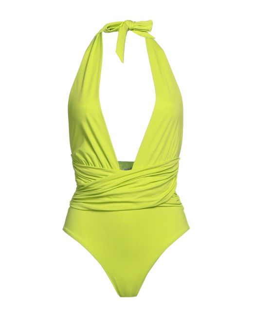 Leslie Amon Yellow One-piece Swimsuit