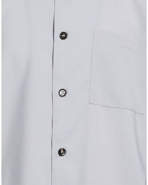 BE ABLE Gray Light Shirt Wool, Polyester, Elastane for men