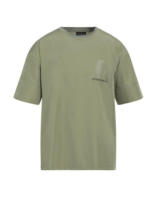 Emporio Armani Green T-shirt for men