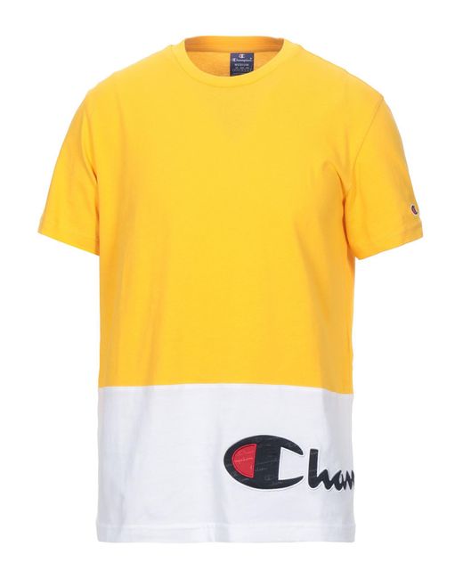 yellow champion tee