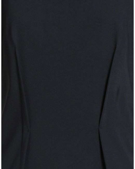 SIMONA CORSELLINI Black Midi Dress Polyester, Elastane
