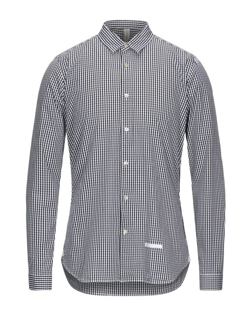 Dnl Gray Shirt Cotton, Polyamide for men