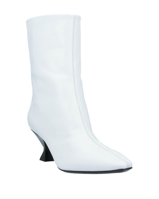 MARIA LUCA White Ankle Boots