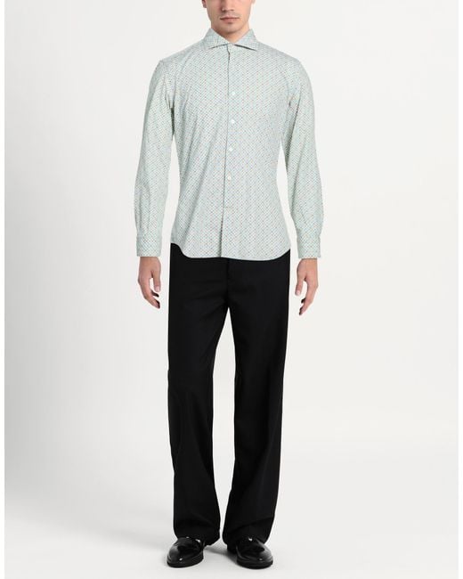 Ghirardelli Blue Washed Shirt Cotton for men